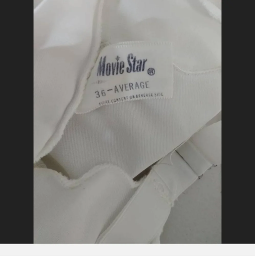 Vintage Movie Star‎ White Nylon Slip